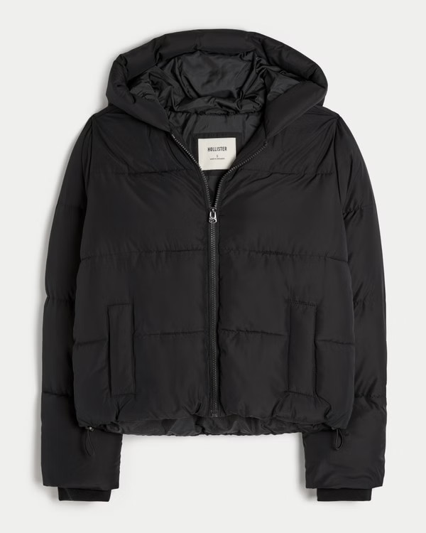 Hooded Puffer Jacket | Hollister (US)