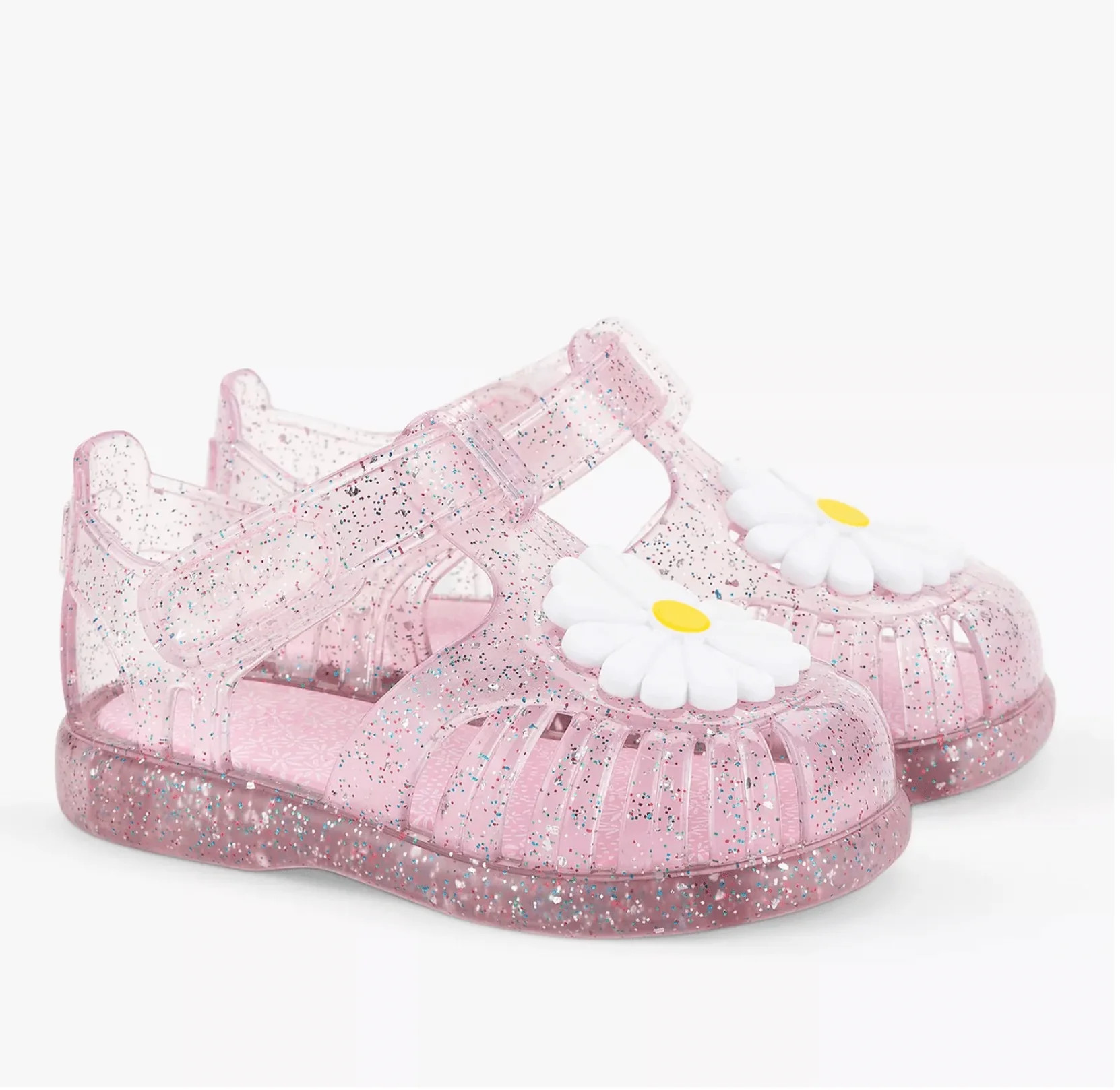 Igor Tobby Gloss Flor Glitter Sandals - Rosa Multi Glitter | Shop.app