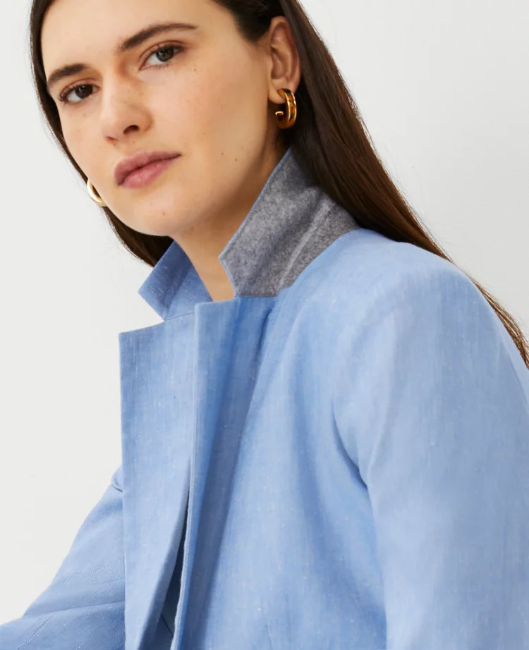 The Hutton Blazer in Chambray | Ann Taylor (US)