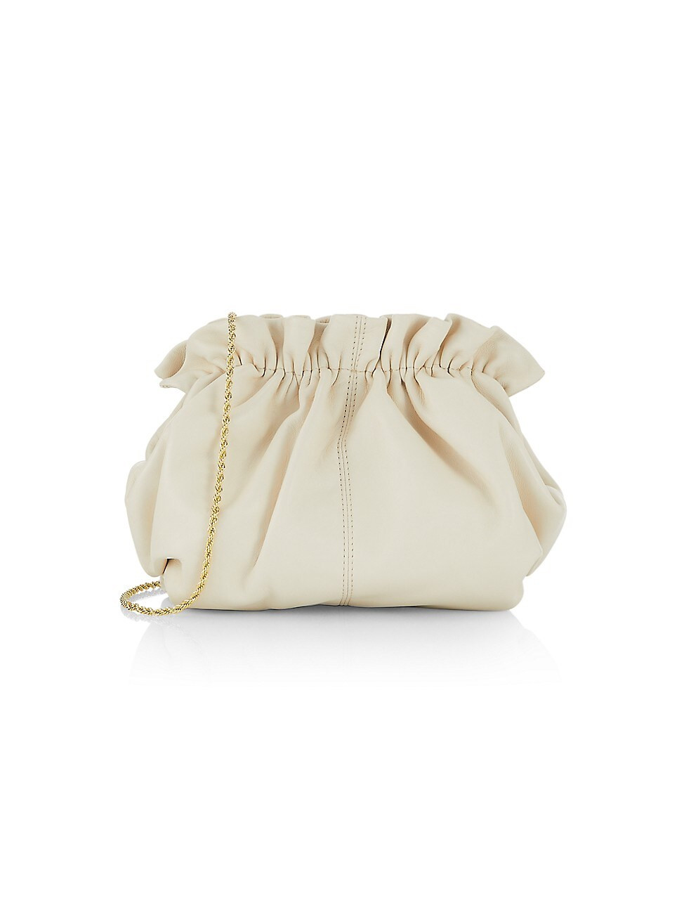 Loeffler Randall Mini Willa Ruched Leather Clutch | Saks Fifth Avenue