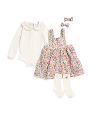 Infant Girls 5pc Floral Jumper Set | TJ Maxx
