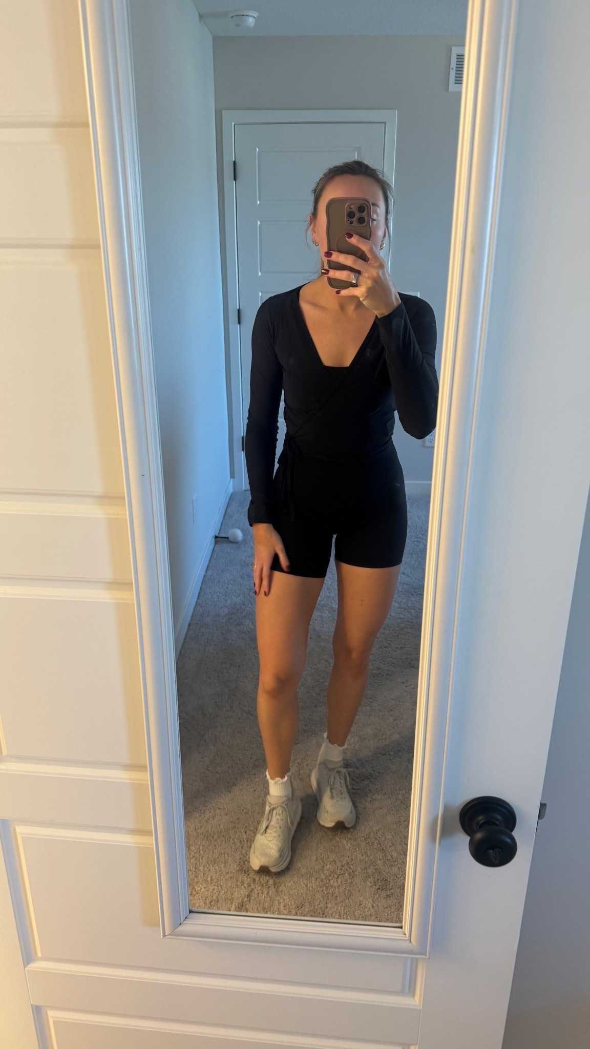 Loving wrap tops 🤍 

#LTKActive #LTKfitnessgoals #LTKootd