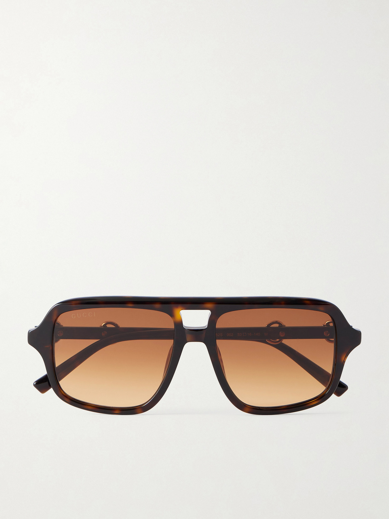 GUCCI EYEWEAR - Aviator-style Acetate Sunglasses - Tortoiseshell | NET-A-PORTER (US)