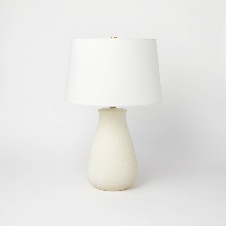 Ceramic Speckled Table Lamp Cream - Threshold&#8482; designed with Studio McGee | Target