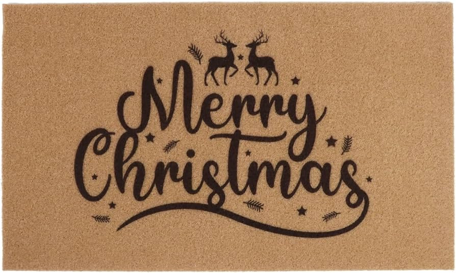 duduta Merry Christmas Door Mat 16.5"x28", Coco Coir Xmas Welcome Doormat, Reindeer Floor Entranc... | Amazon (US)
