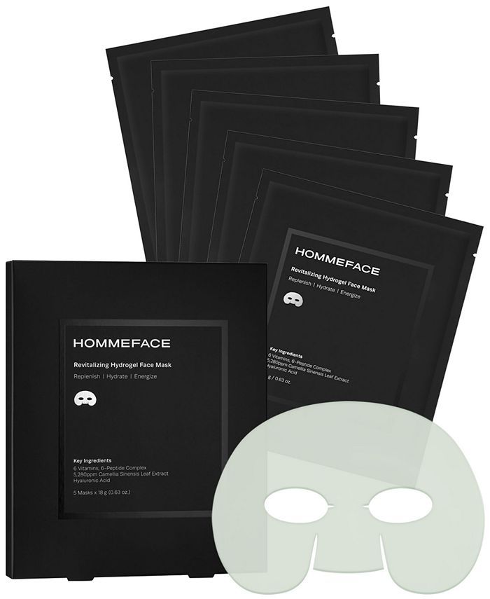 Men's Revitalizing Hydrogel Facial Sheet Mask Set, 5ct. | Macys (US)