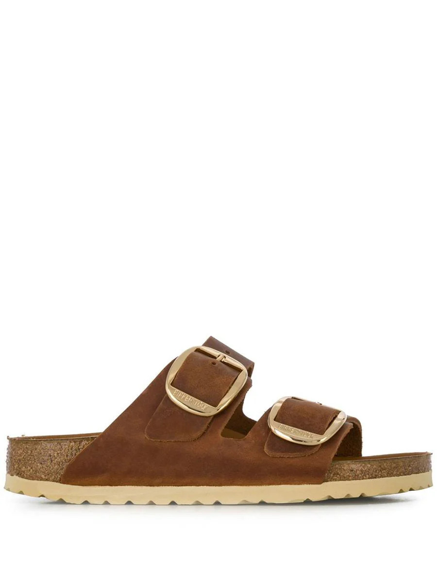 Birkenstock Arizona Buckle Oiled Leather Sandals | Baltini