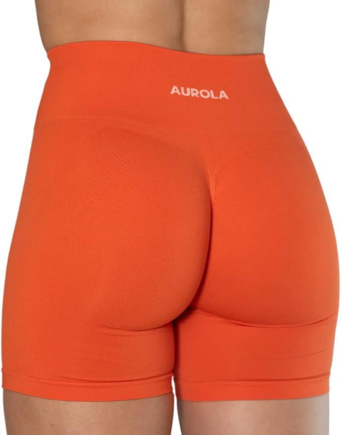 AUROLA Intensify Workout Shorts for Women Seamless Scrunch Short Gym Yoga Running Sport Active Ex... | Amazon (US)