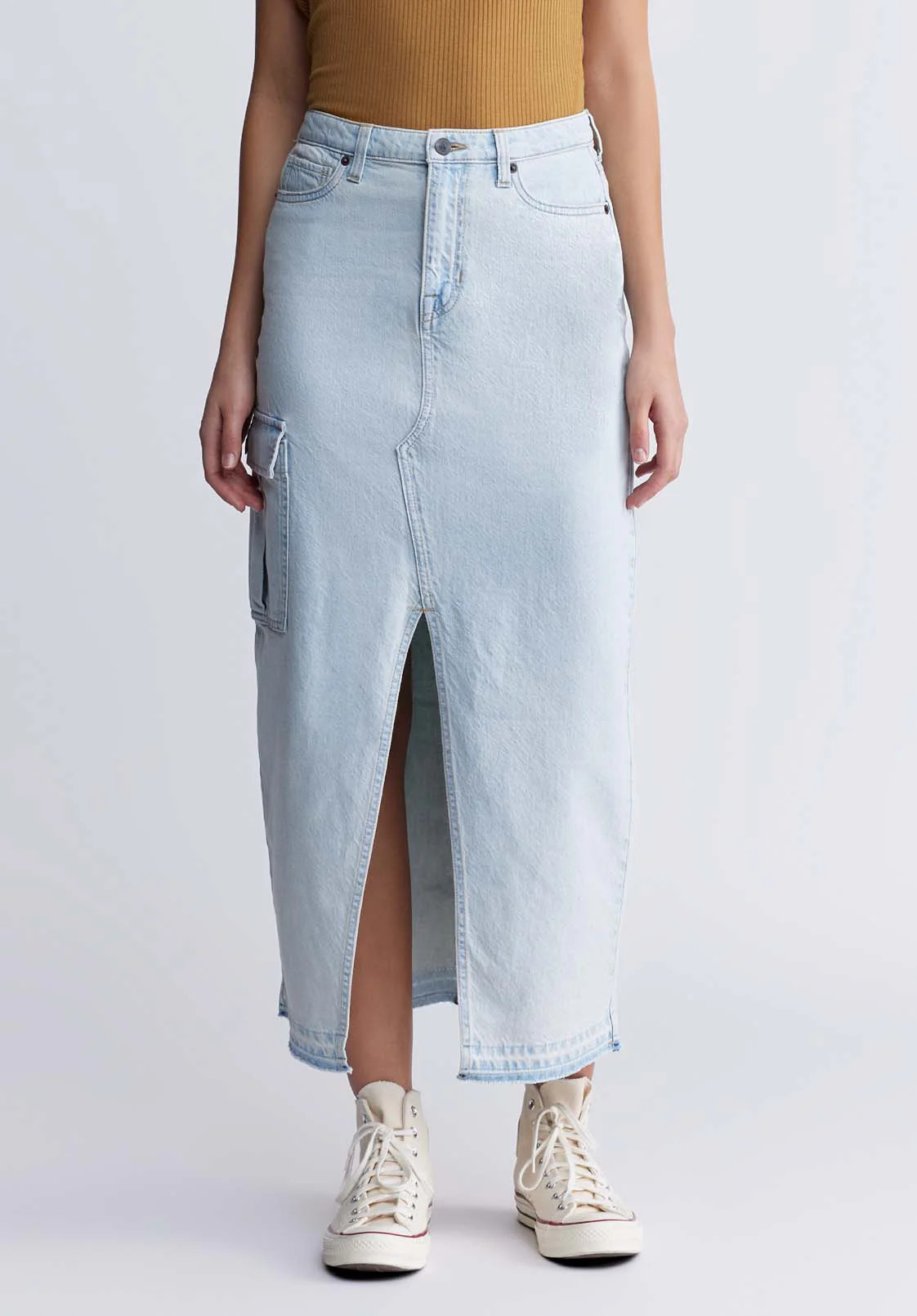 High Rise Samantha Women's Skirt, Bleached Out - BL15956 | Buffalo David Bitton