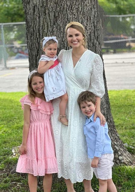 Amazon little girl dress! So cute for church or as a flower girl. Also the seersucker shorts for boys I found on Amazon!! 😍😍  linking similar white eyelet dress & my amazon jewelry 

One shoulder pink Swiss dot dress with a ruffle! White dress for graduation or family photos. 

https://adafaye.com/collections/frontpage/products/eyelet-wrap-dress-white

#LTKunder50 

#LTKstyletip #LTKfamily #LTKkids