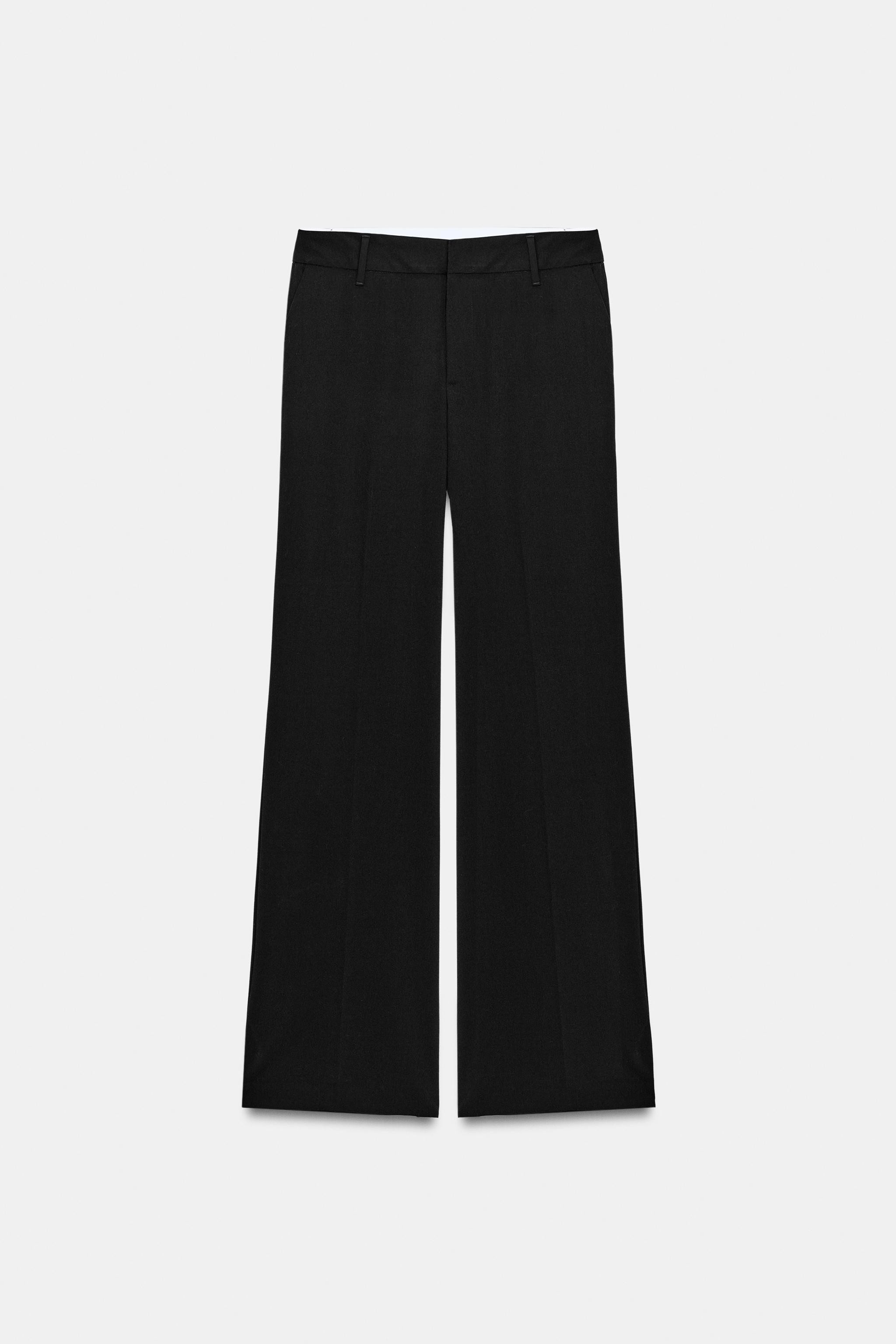 LOW-RISE STRAIGHT LEG PANTS | Zara US