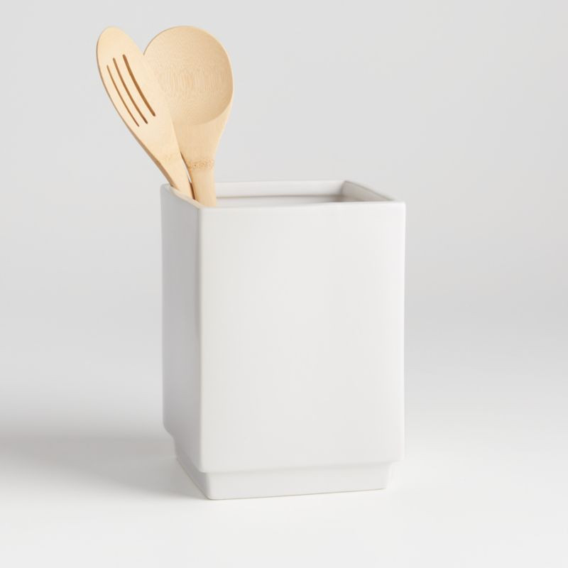 Remi Square Utensil Holder + Reviews | Crate and Barrel | Crate & Barrel