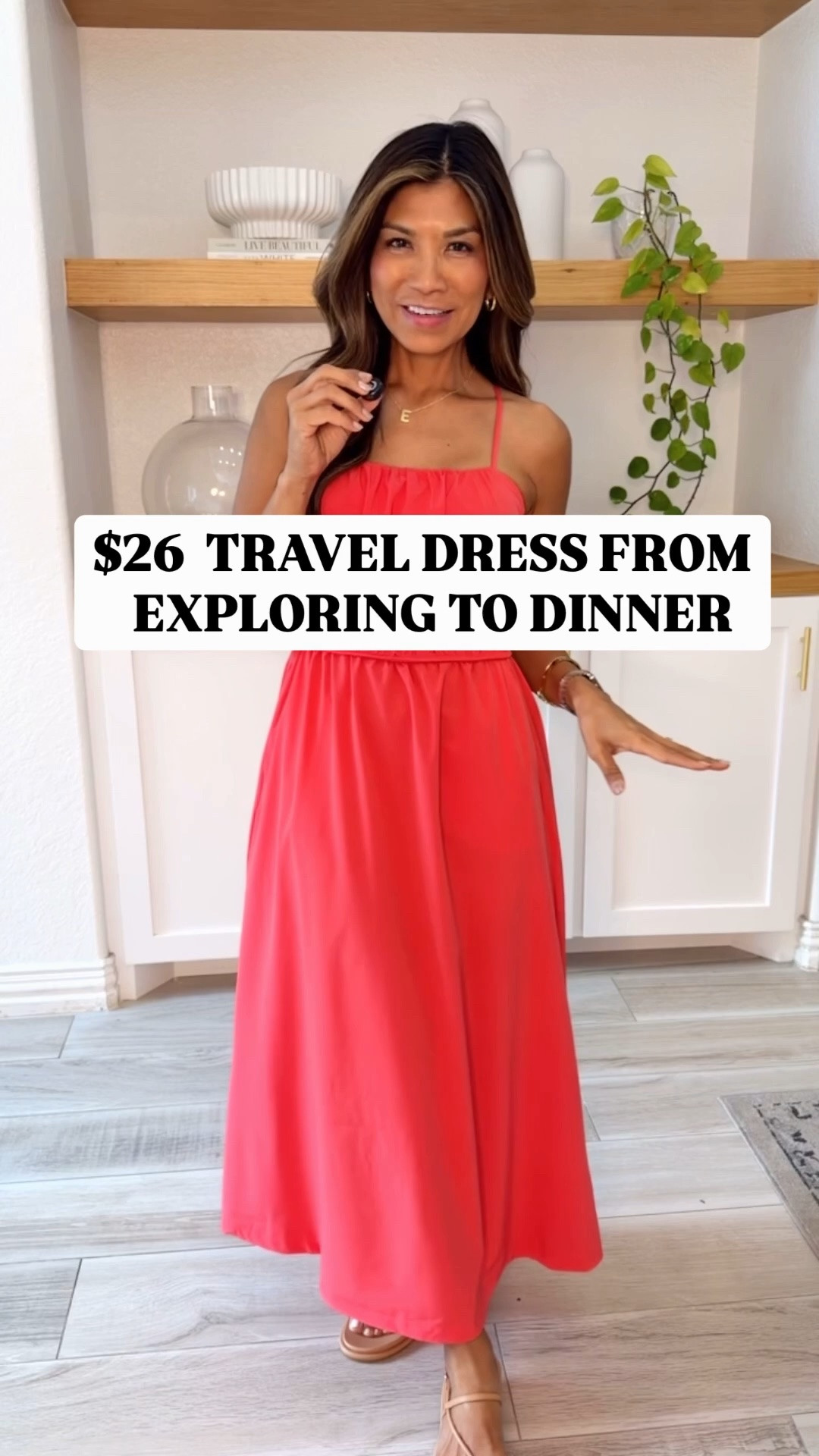 I’m 5’2” 118#ish for reference 
Dress in XS. I’m 34C-of you are bigger chested size up.
Sandals tts.
Wearing nipple covers. Can wear strapless too.
Great for travel, exploring, sightseeing, Europe etc. 
Summer outfit.

#LTKOver40 #LTKActive #LTKmomlife