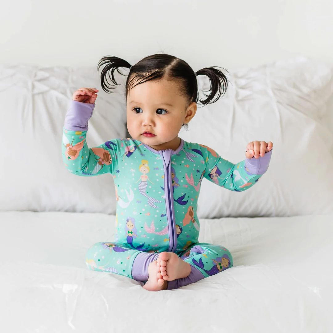 Mermaid Magic Bamboo Viscose Zippy | Little Sleepies