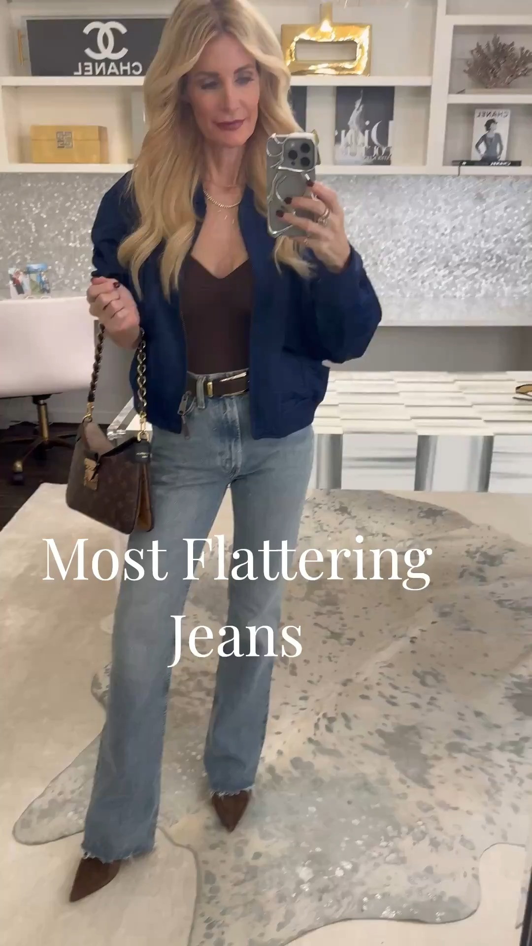 If there’s one jean style that looks good on literally everyone, it’s a high-waisted flare with a floor-skimming hem 🙌 These AGOLDE high-waisted flare jeans are so incredibly flattering and slimming—it’s honestly kind of shocking. The light wash, the raw edge hem, the way they make your legs look a mile long… I’m obsessed. And when Kristin Cavallari wore them the other day? Yep—confirmation that they’re that good. Her style is always on point, and she looked amazing in them. These are the kind of jeans you can wear with anything—sneakers, boots, heels, a tee, a blazer, a cozy knit… you name it. ✨ They run true to size ✨ I’m wearing a size 24 ✨ Universally flattering, timeless, and worth every penny Highly, highly recommend 👖 

 

#LTKdayinmylife #LTKootd #LTKOver40