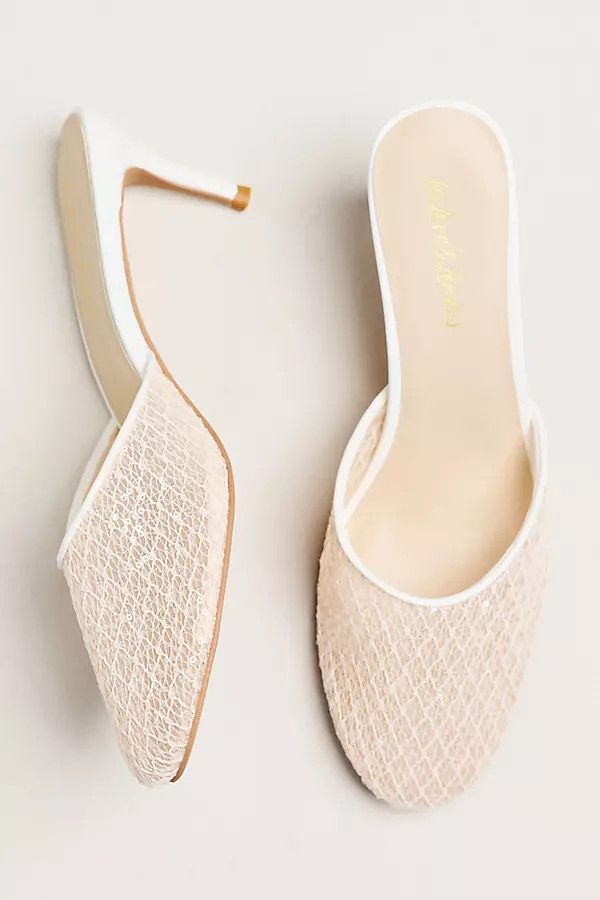 Claudia Lace Mule Heels | Anthropologie (US)