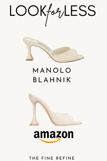 Look for Less: Manolo Bahnik Mules vs Amazon Mules ! You don’t have to spend a million bucks to achieve a similar look!

#LTKstyletip #LTKMostLoved #LTKSeasonal