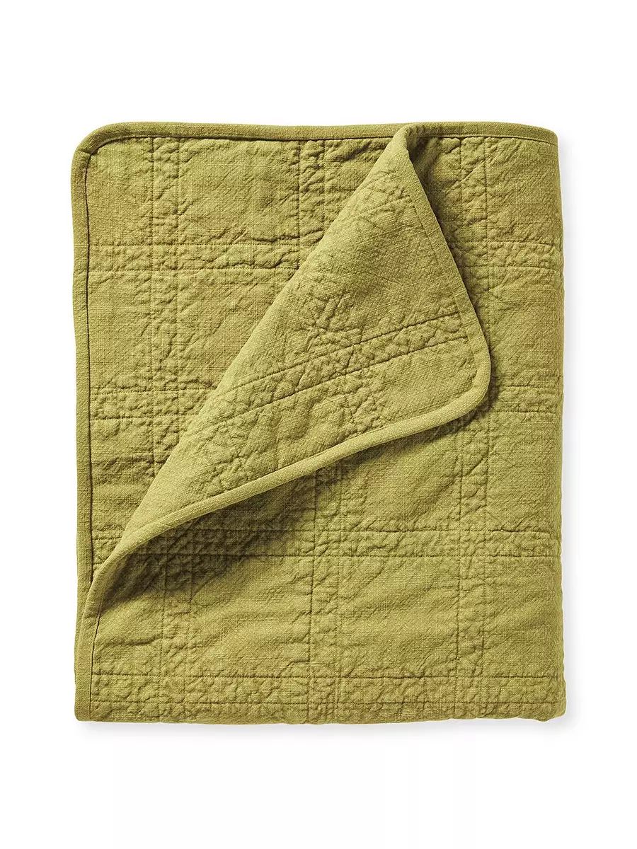 Beach House Blanket - Chartreuse | Serena and Lily