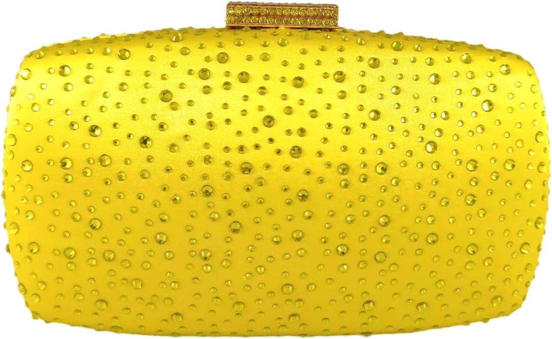 Boutique De FGG Women's Evening Handbags Wedding Party Crystal Clutch Purses Bridal Diamond Bag R... | Amazon (US)