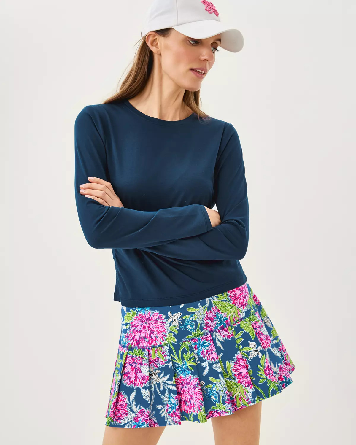 UPF 50+ Luxletic Freesia Pleated Skort | Lilly Pulitzer