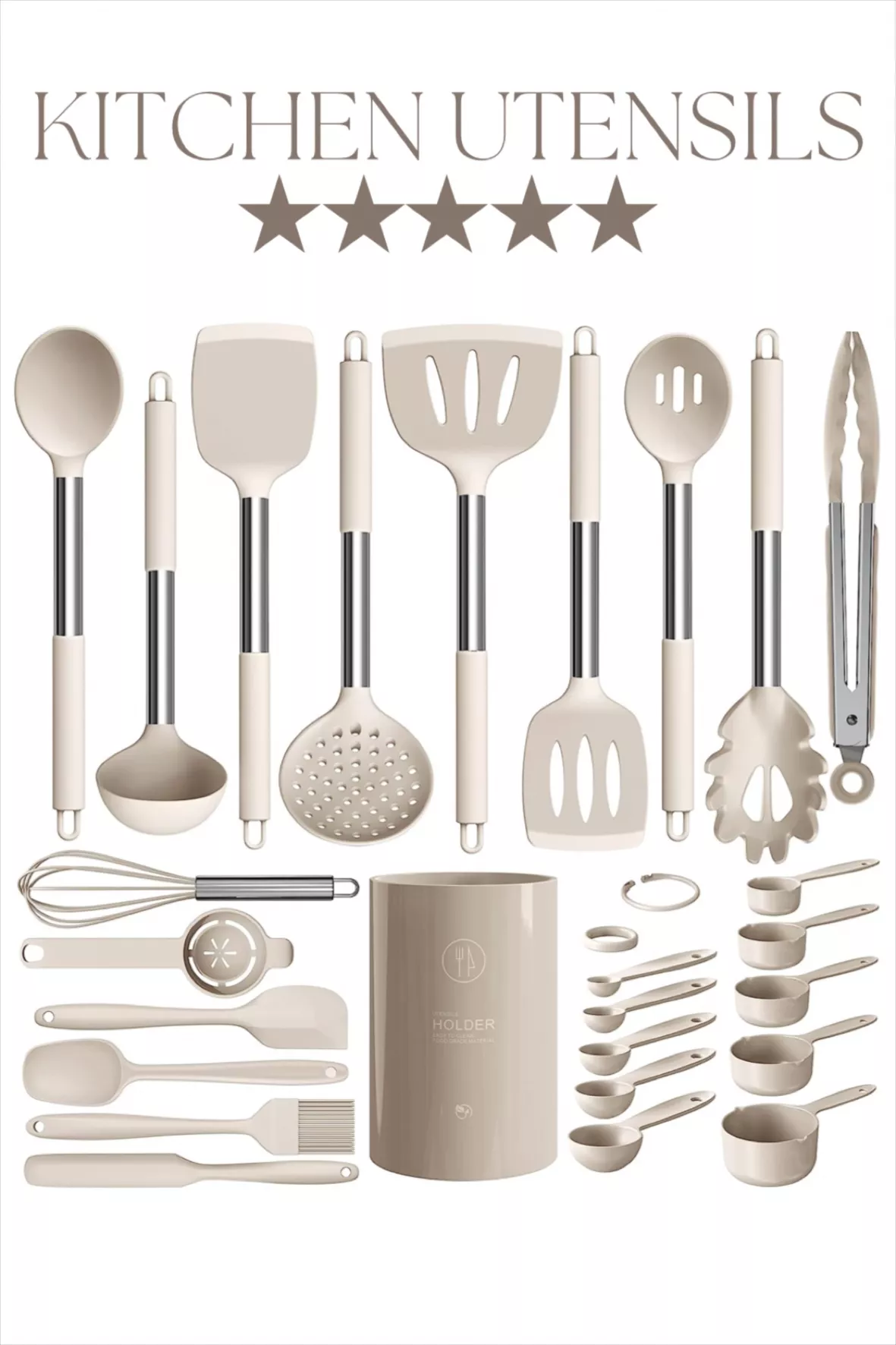 Large Silicone Cooking Utensils … curated on LTK