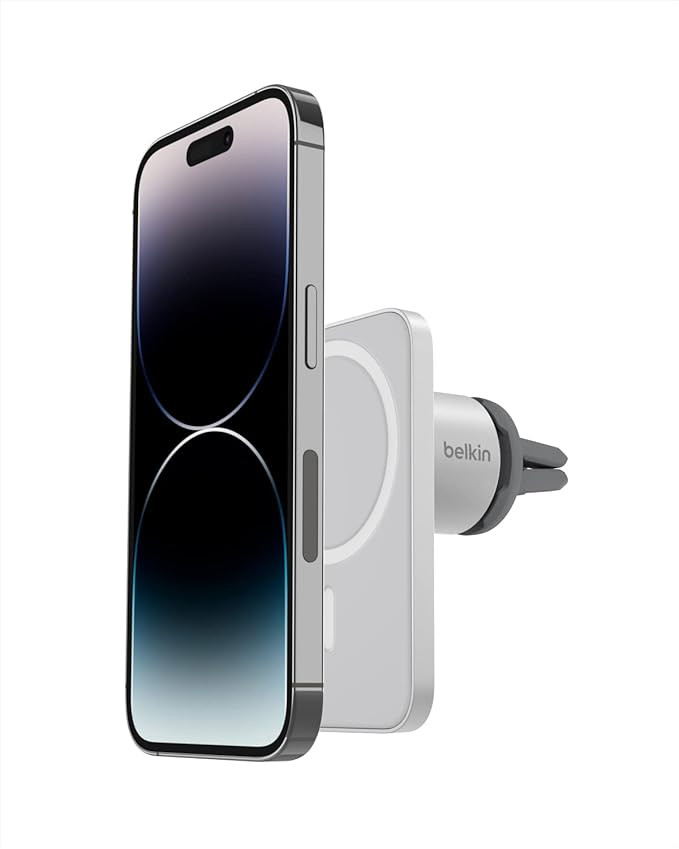 Belkin MagSafe Car Vent Mount, iPhone Mount for Car, Compatible with MagSafe Cases and iPhone 14,... | Amazon (US)