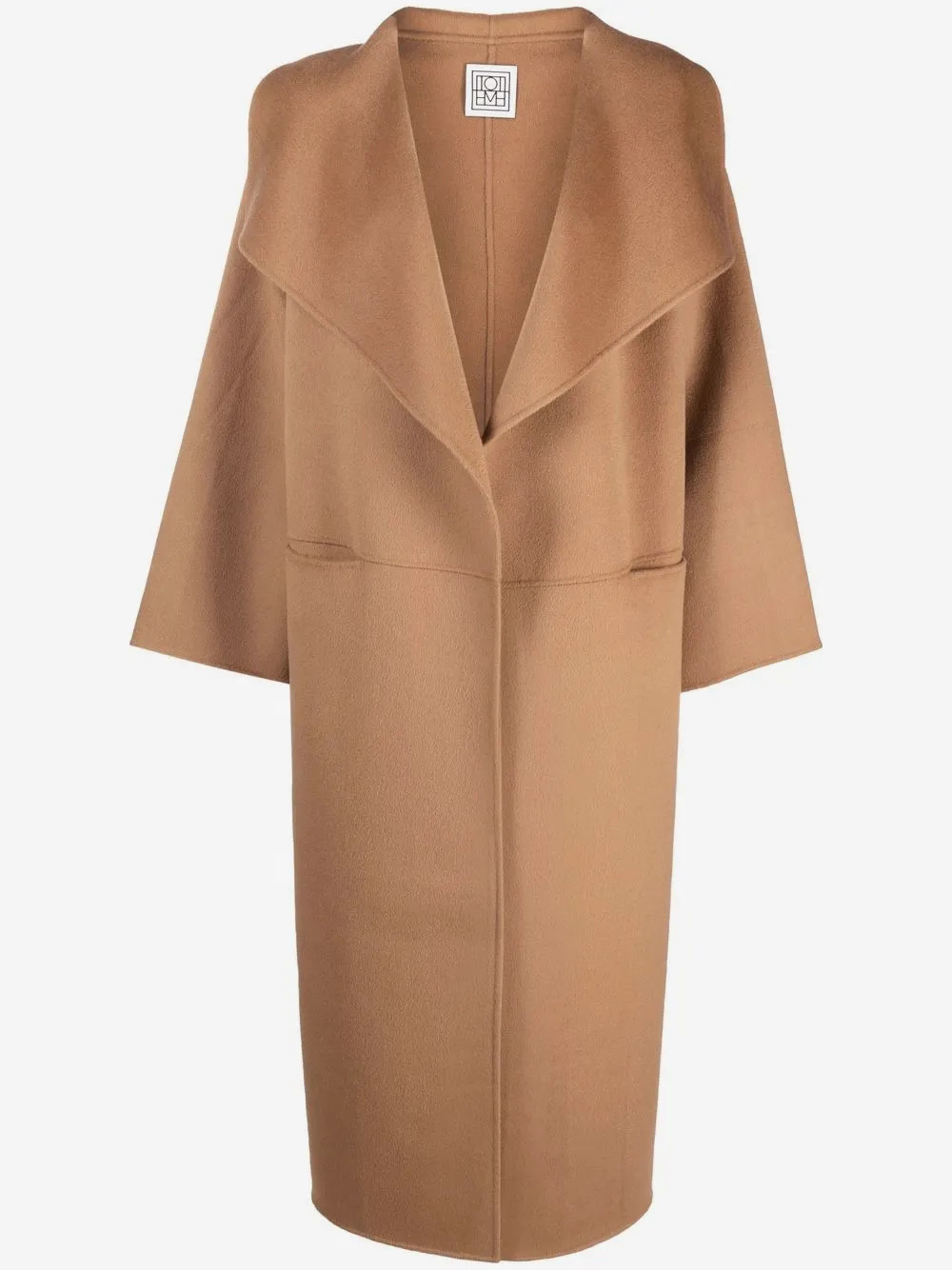 TOTEME Signature wool cashmere coat - Brown | Farfetch Global