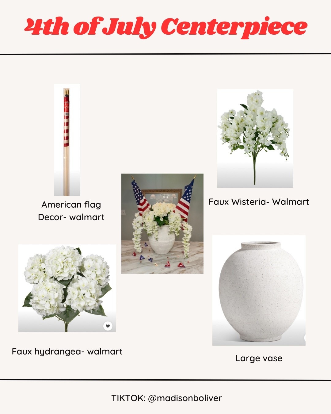 🎆 Simple & Stunning 4th of July Centerpiece 🇺🇸 
Everything you need is linked — budget-friendly and perfect for your holiday table! From Walmart finds to faux florals and classic flags, it’s an easy way to add patriotic charm to your space. Tap to shop♥️


#LTKDecor

#LTKHoliday
#LTKFourthOfJuly
#LTKUnder50
#ShopMyLTK
#PatrioticDecor
#FourthOfJulyDecor
#WalmartFinds
#HolidayCenterpiece
#BudgetFriendlyDecor
#SummerDecorIdeas
#DIYCenterpiece
#RedWhiteAndBlueDecor

#LTKStyleTip #LTKHome #LTKSeasonal