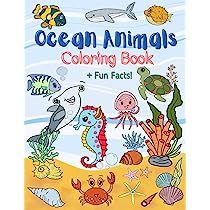 Ocean Animals Coloring Book: For Kids age 2-7 , 8.5 x 11 Inch (21.59 x 27.94 cm) | Amazon (US)