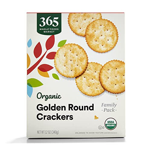 365 by Whole Foods Market, Organic Golden Round Crackers, 12 Ounce | Amazon (US)