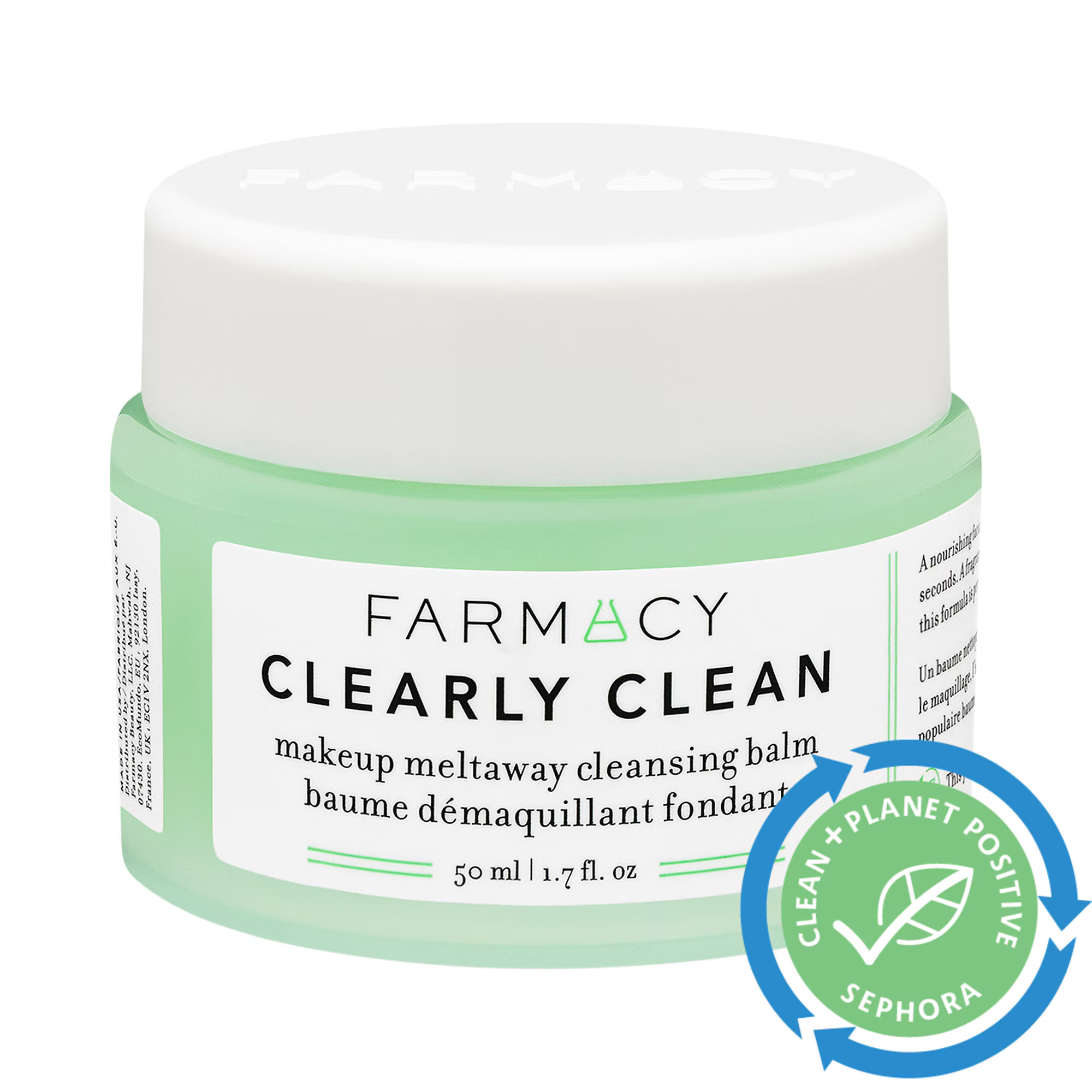 Farmacy Mini Clearly Clean Makeup Removing Cleansing Balm 1.7 oz/ 50 mL | Sephora (US)