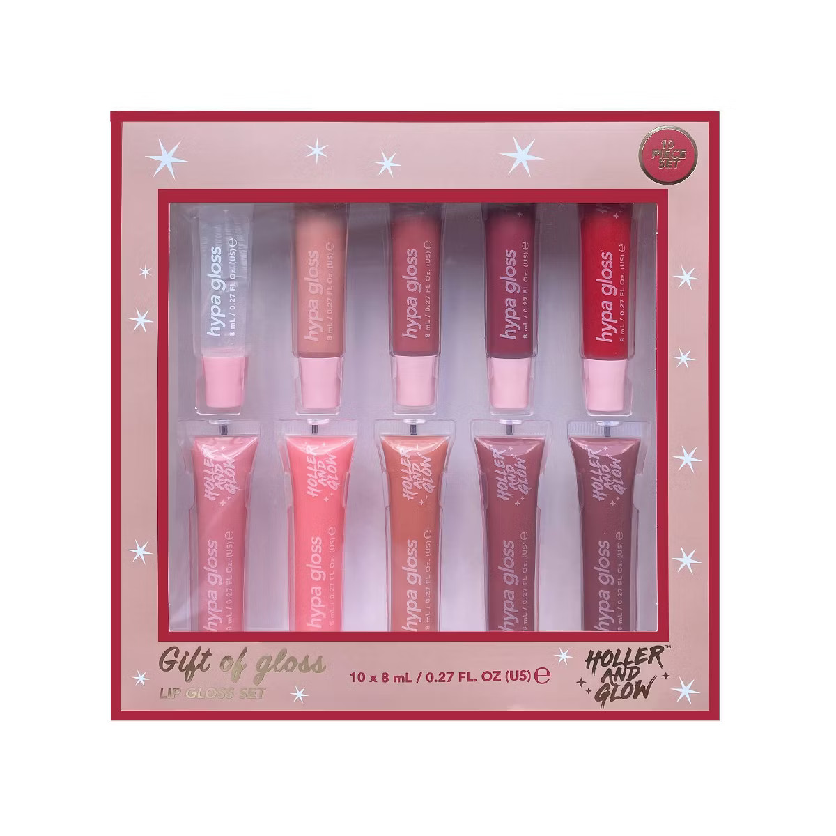 Holler and Glow Juicy Lip Gloss Tube Gift Set - 10ct | Target