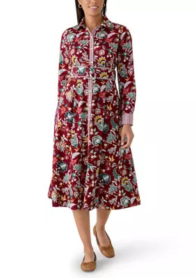 Women's Long Sleeve Shirtdress | Belk