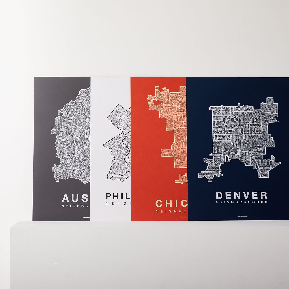 Native Maps City Prints | West Elm (US)