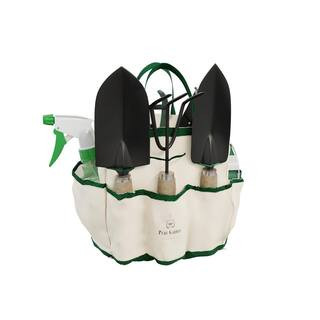 Pure Garden Gardening Hand Tool Set and Tote (8-Piece)-HW155043 - The Home Depot | The Home Depot