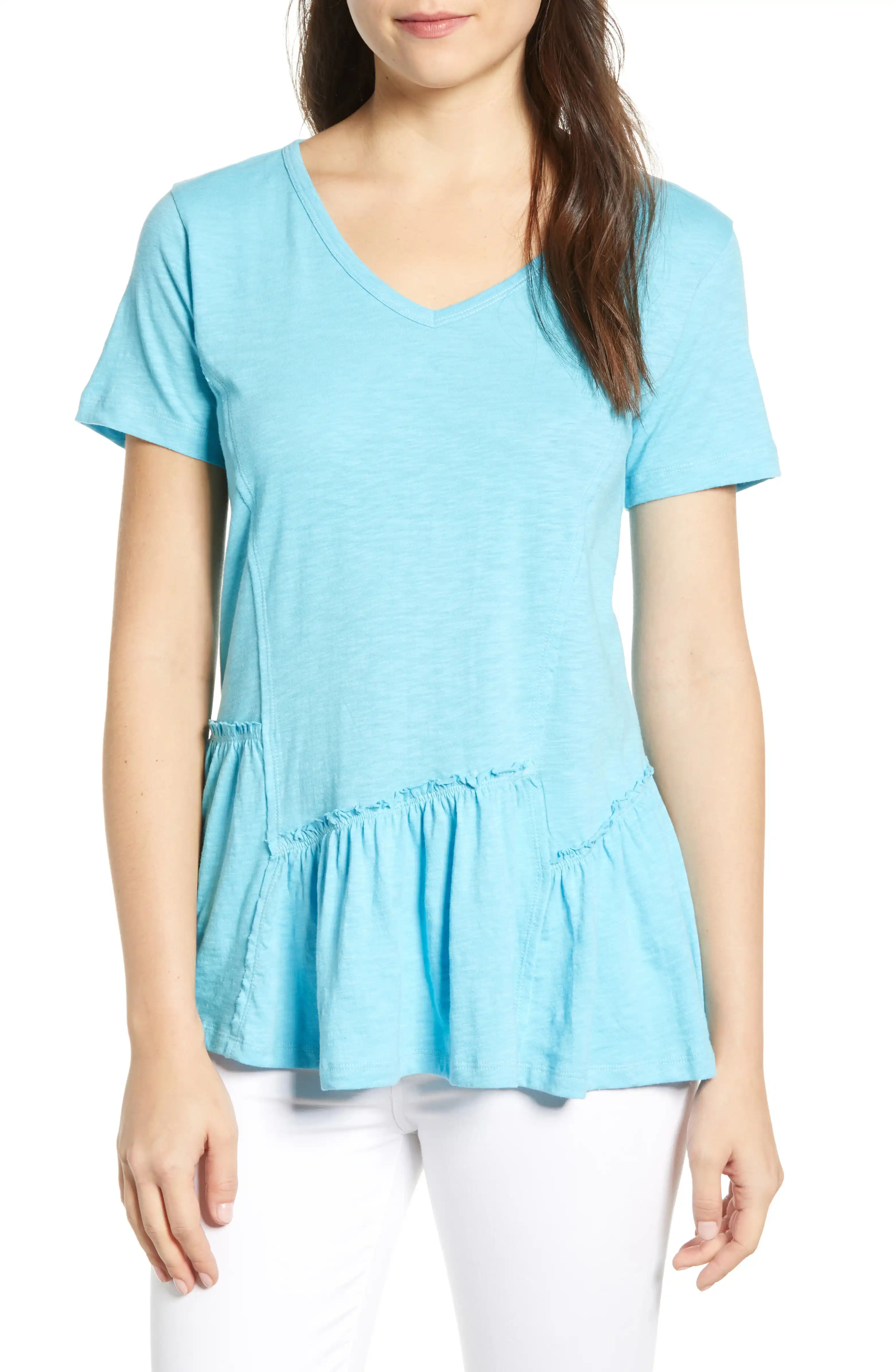 Asymmetrical Peplum Tee | Nordstrom