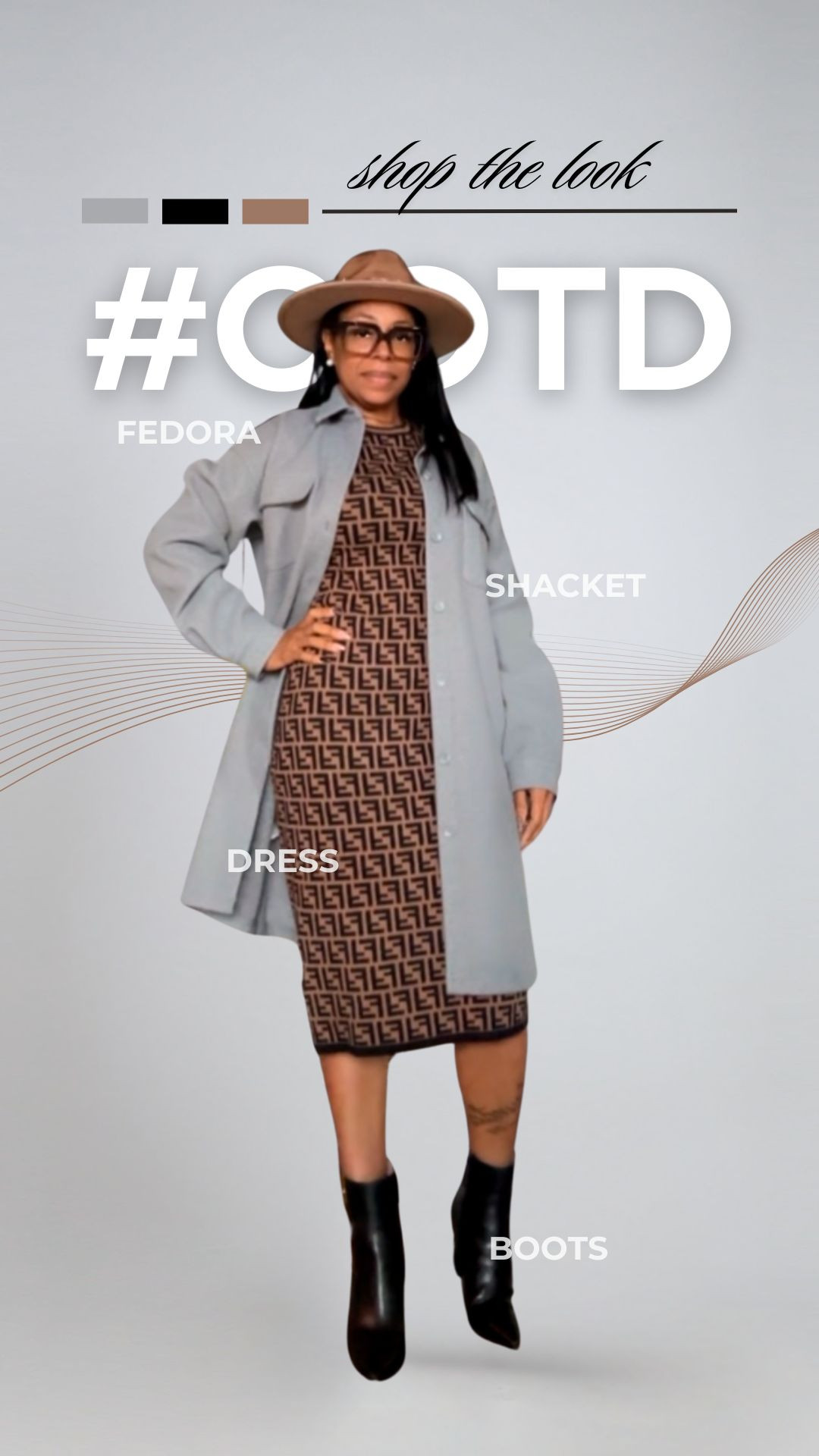 🤎SOFT NEUTRALS, STRONG PRESENCE🤎
O’sis, this look is the definition of "don’t do too much, but still do the most."
From the fedora to the boots—it’s giving brunch, boardroom, and bold.
Wrapped in class with just enough sass 💅🏽

🧥 Shacket: serving chill & chic
👗 Dress: Fendi for the win
👢 Boots: made for walking into rooms like I run ‘em
🤎 Fedora: a crown for a queen who minds her business & handles it

Tap into my LTK page to shop this look and walk confidently into your season ✨
#GlammaStyle #MatureAndFly #OOTDGlow #NeutralVibesOnly #LTKFashionFinds #BlackGirlStyle #FedoraFinesse #BossyAndBalanced #SoftStyleHardSlay

 

 

#LTKOver40 #LTKStyleTip #LTKBeauty