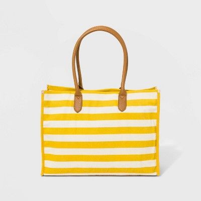 Canvas Boxy Tote Handbag - A New Day™ | Target