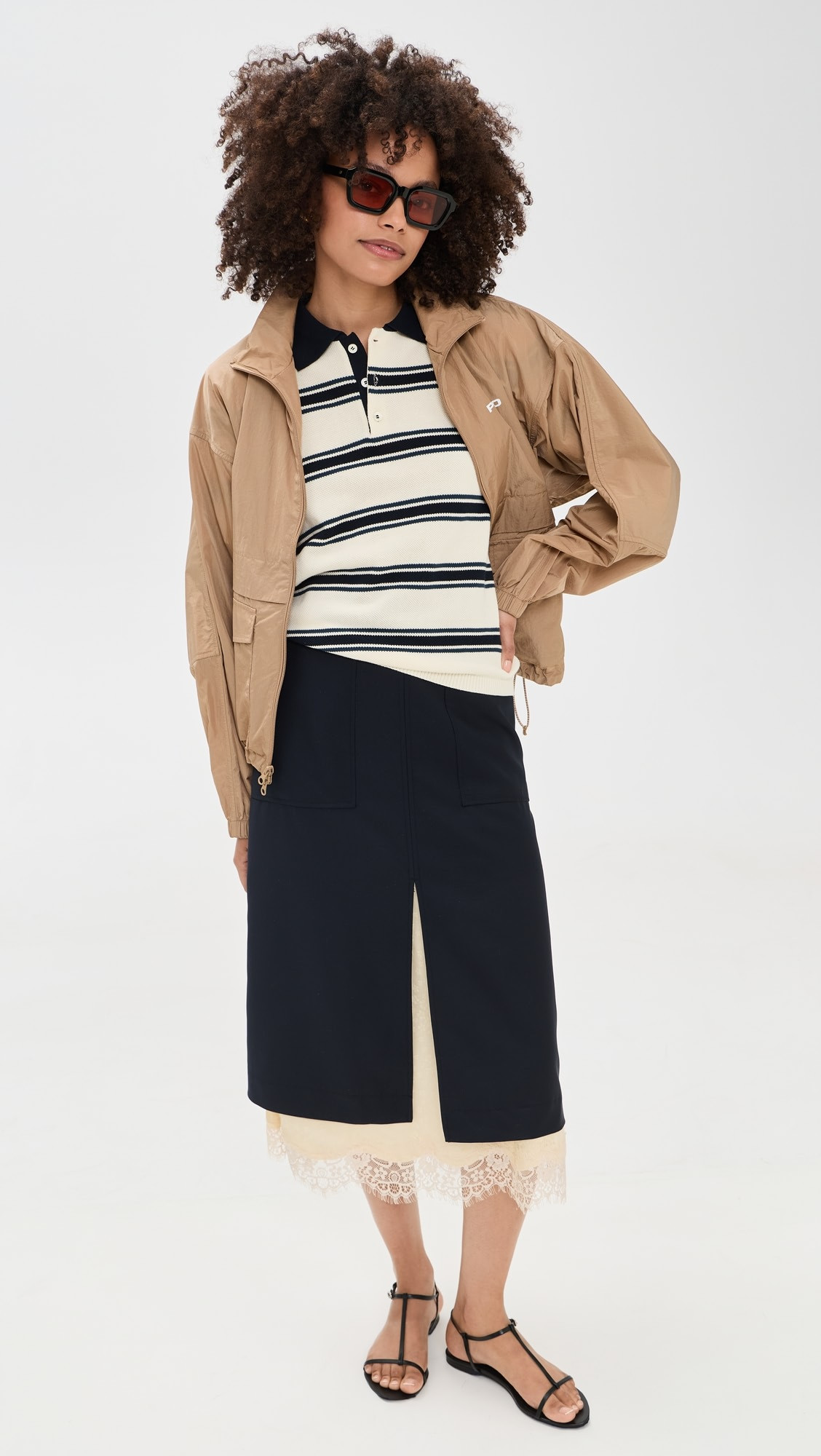 Unisex Multi Striped Polo Knit | Shopbop