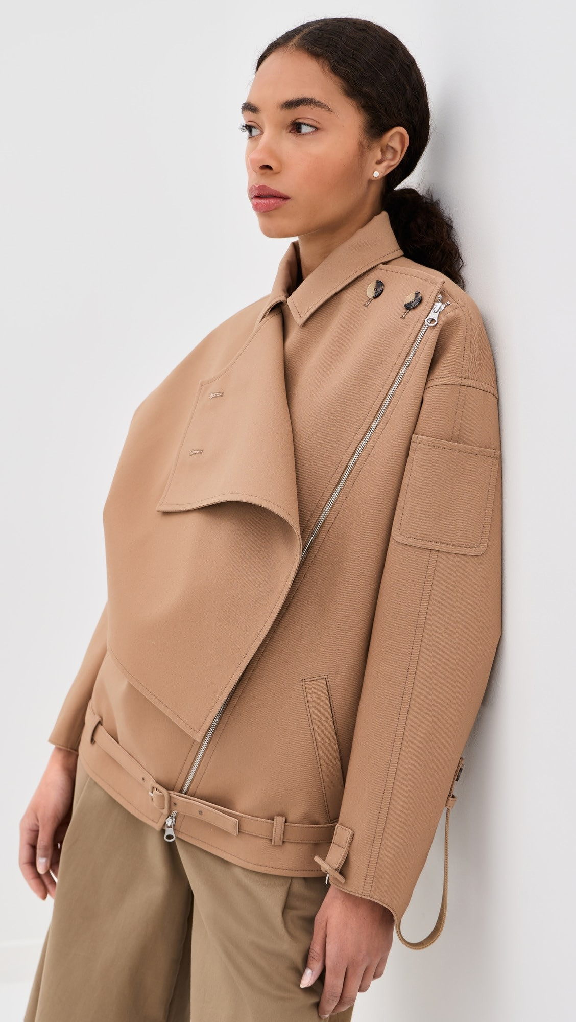 Oblique Short Trench Jacket | Shopbop