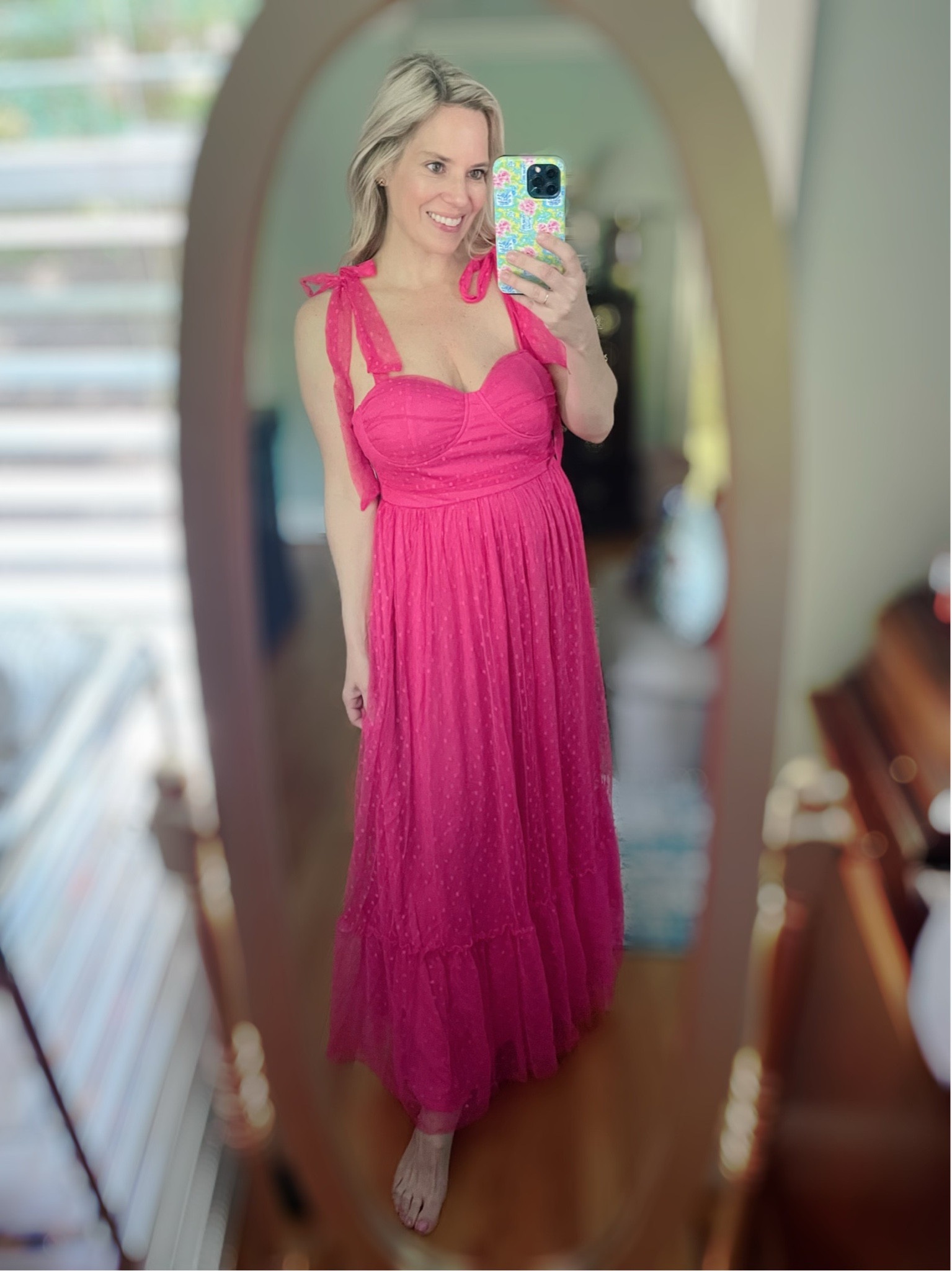 Pink tulle tie shoulder dress, wedding guest dress 

#LTKOver40 #LTKFindsUnder50 #LTKFindsUnder100