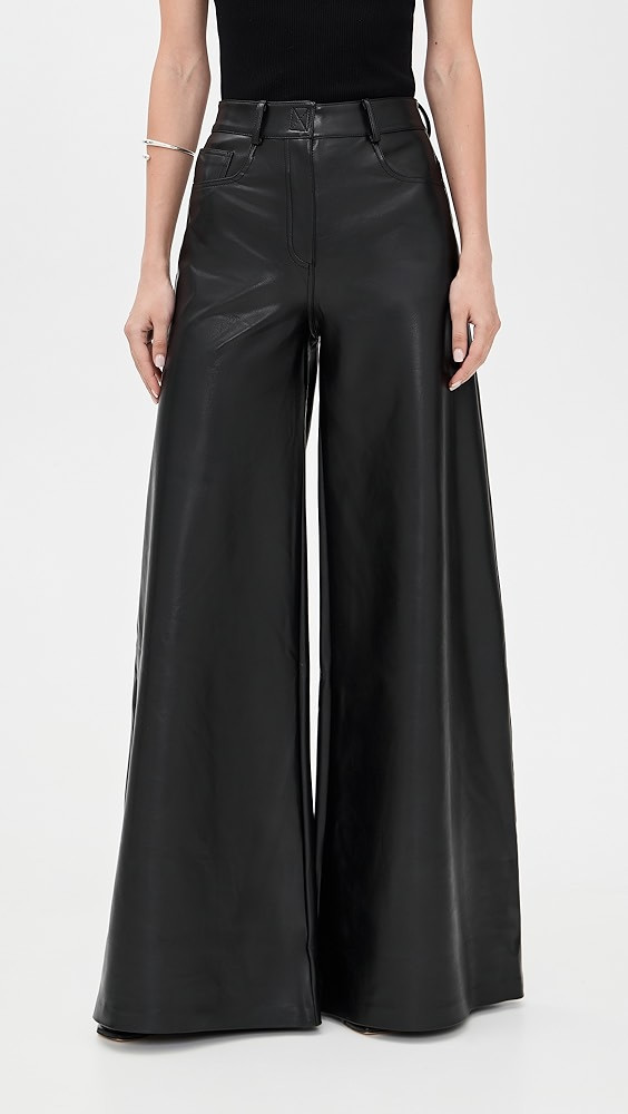 Norma Kamali Elephant Faux Leather Jeans | Shopbop | Shopbop