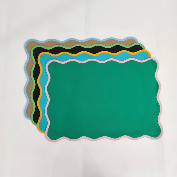 Fabricsg Table Linens Placemats Piping Mats and Cotton Wave | Etsy Canada | Etsy (CAD)