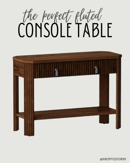 The perfect entry way or console table! I love the dark brown color. It is so popular right now. The warmth it would give to any area is so good! 
Entryway decor, entryway, console table, buffet table, dining room decor, studio McGee, fluting, spring decor 

#LTKhome #LTKSeasonal #LTKMostLoved