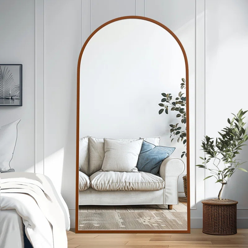 Arch Wood Mirror Full Length Mirror Wall Mirror | Wayfair North America