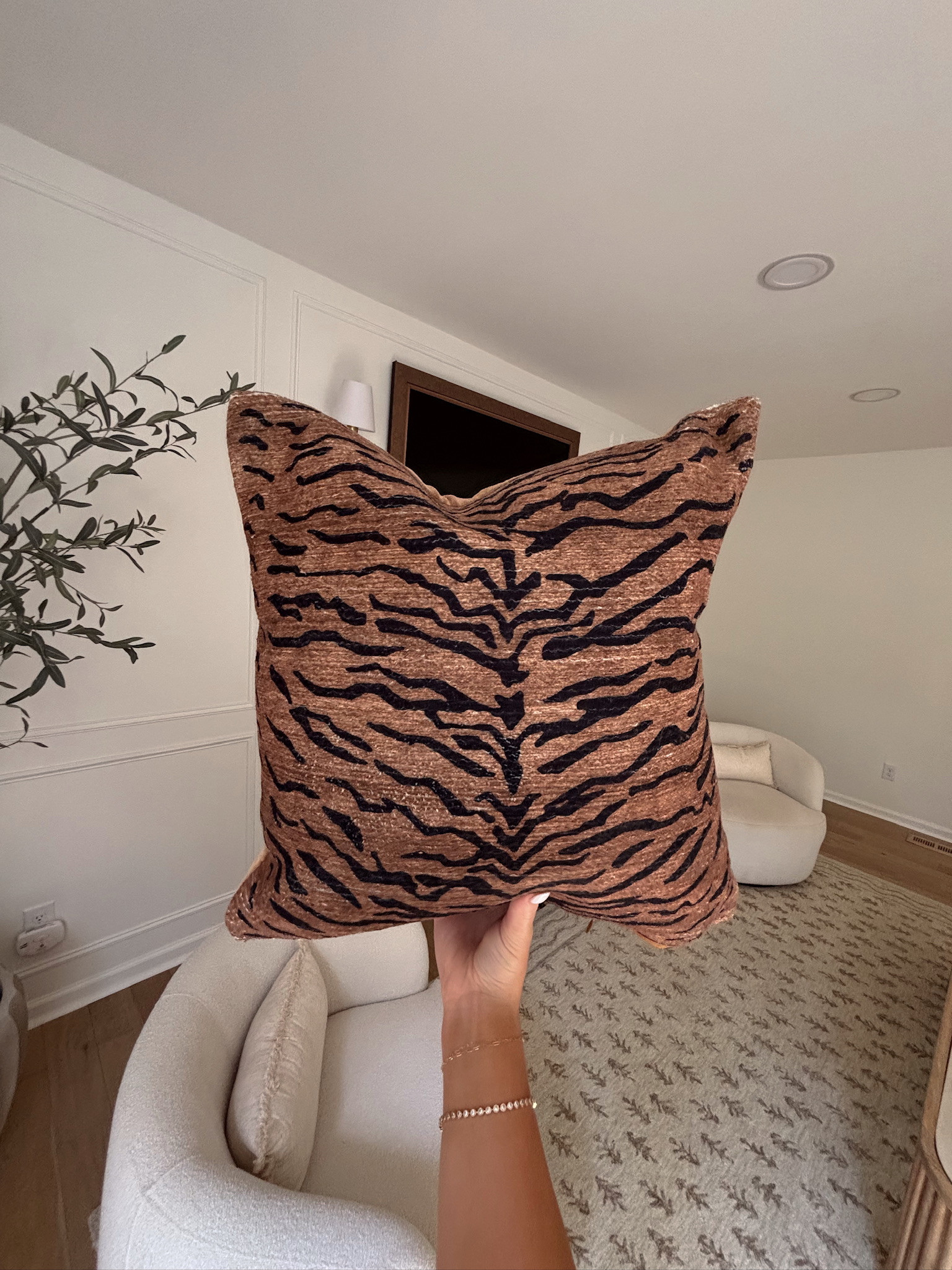 Latest decor edition to the new house!! I love my animal print🥰




Home decor, throw pillow, tiger print, fall, target, affordable, sidneymarieduke 

 #LTKHome