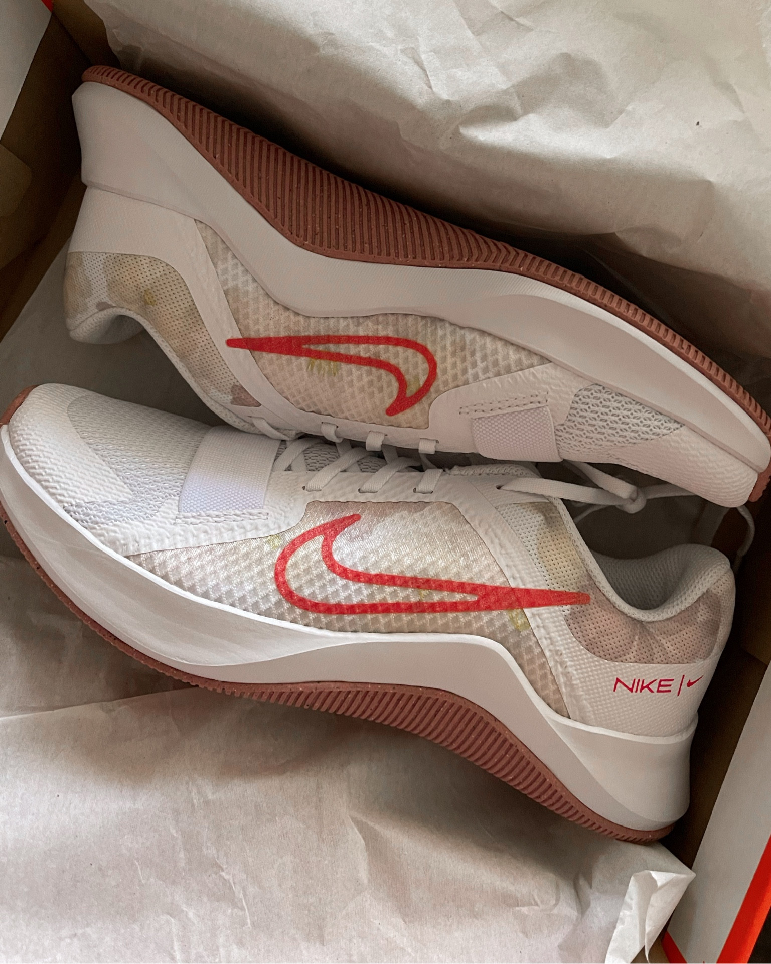 I treated myself to some new workout shoes! 🧡 These are the Nike Women’s In-Season TR 13 PRM in size 8. This versatile shoe is perfect for strength training, HIIT, and cardio. It comes in eight different color ways; mine is white / guava ice / ember glow. It has watercolor-like floral print and subtle reds and yellows make this color way perfect for fall. I can’t wait to wear them!

#LTKunder100 #LTKFitness #LTKshoecrush