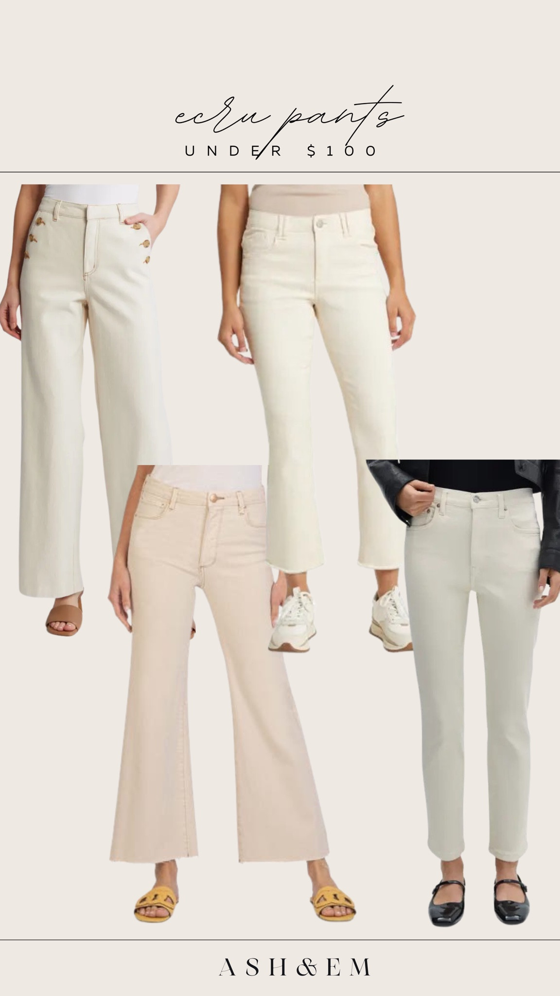 Ecru jeans we are loving for under $100!!

#LTKfindsunder100 #LTKSeasonal #LTKstyletip