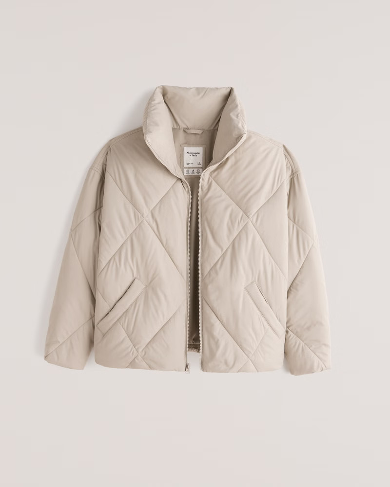 Oversized Diamond Puffer | Abercrombie & Fitch (US)