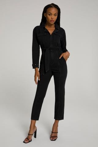 Hourglass Jumpsuit Black105, Plus Size 7 | Good American